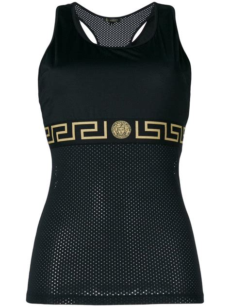 braided racerback top versace|versace tops for women.